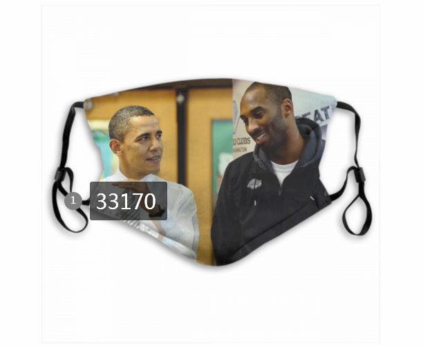 2021 NBA Los Angeles Lakers #24 kobe bryant 33170 Dust mask with filter->nba dust mask->Sports Accessory